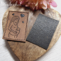 Preview: Kunstleder Label Eigenproduktion Unendlich geliebt ''Liebe im Bauch''