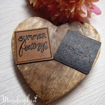 Kunstleder Label Eigenproduktion "Summer feelings"