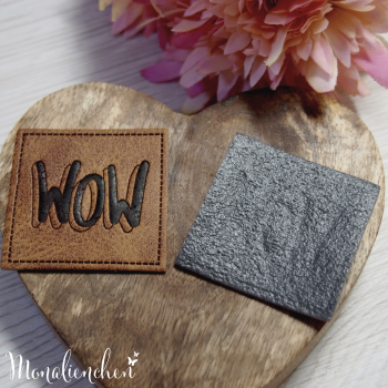 Kunstleder Label Eigenproduktion ''WOW''