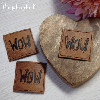 Kunstleder Label Eigenproduktion ''WOW''