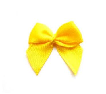 Satin Schleife - Gelb - 24 mm