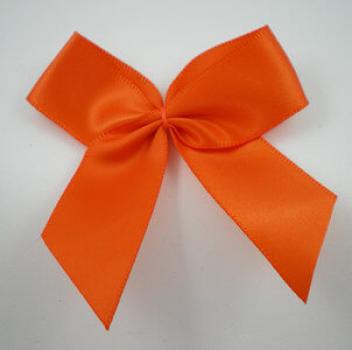 XXL Satin Schleife - Orange - 6,5 cm