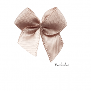 Satin Schleife - Taupe - 24 mm