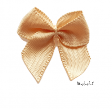 Satin Schleife - Champagner - 24 mm