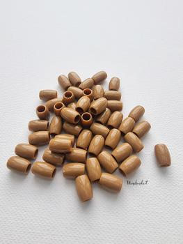 Pastell - Long - Pearls - Hellbraun - Großloch - 12mm