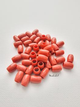 Pastell - Long - Pearls - Fuchsbraun - Großloch - 12mm