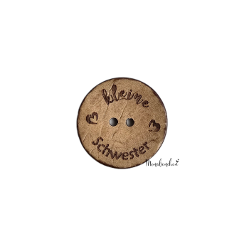 Kokosknöpfe Eigenproduktion "Kleine Schwester 25 mm