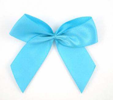 XXL Satin Schleife - Türkis - 6,5 cm
