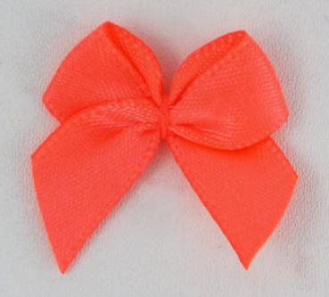 Satin Schleife - Neon Orange - 24 mm