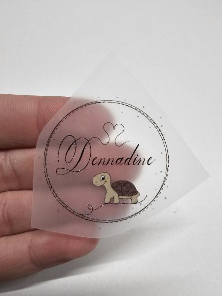 Dein Label als Bügelbild