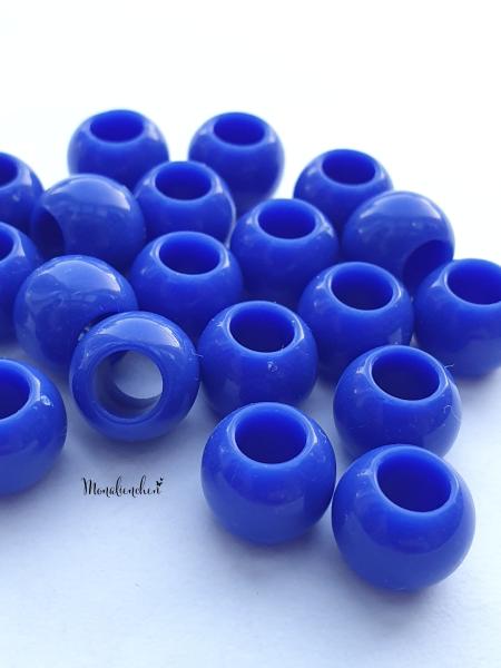 Royalblau Pastell- Perlen - Großloch - 11mm
