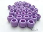Lila Pastell- Perlen - Großloch - 8mm
